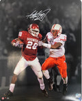 Adrian Peterson Autographed Oklahoma 16x20 - Rushing