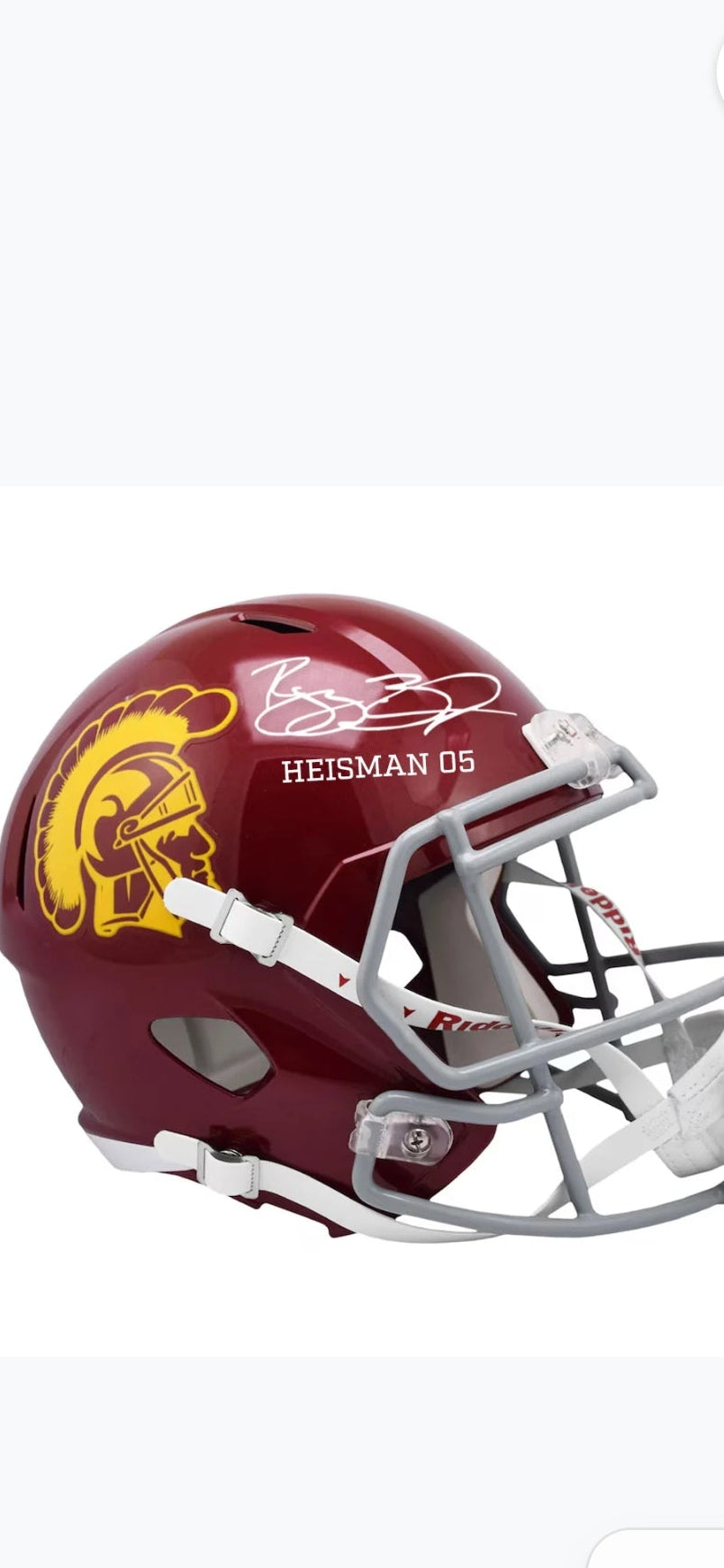 Reggie Bush Autographed “Heisman 05” USC Replica Football Helmet