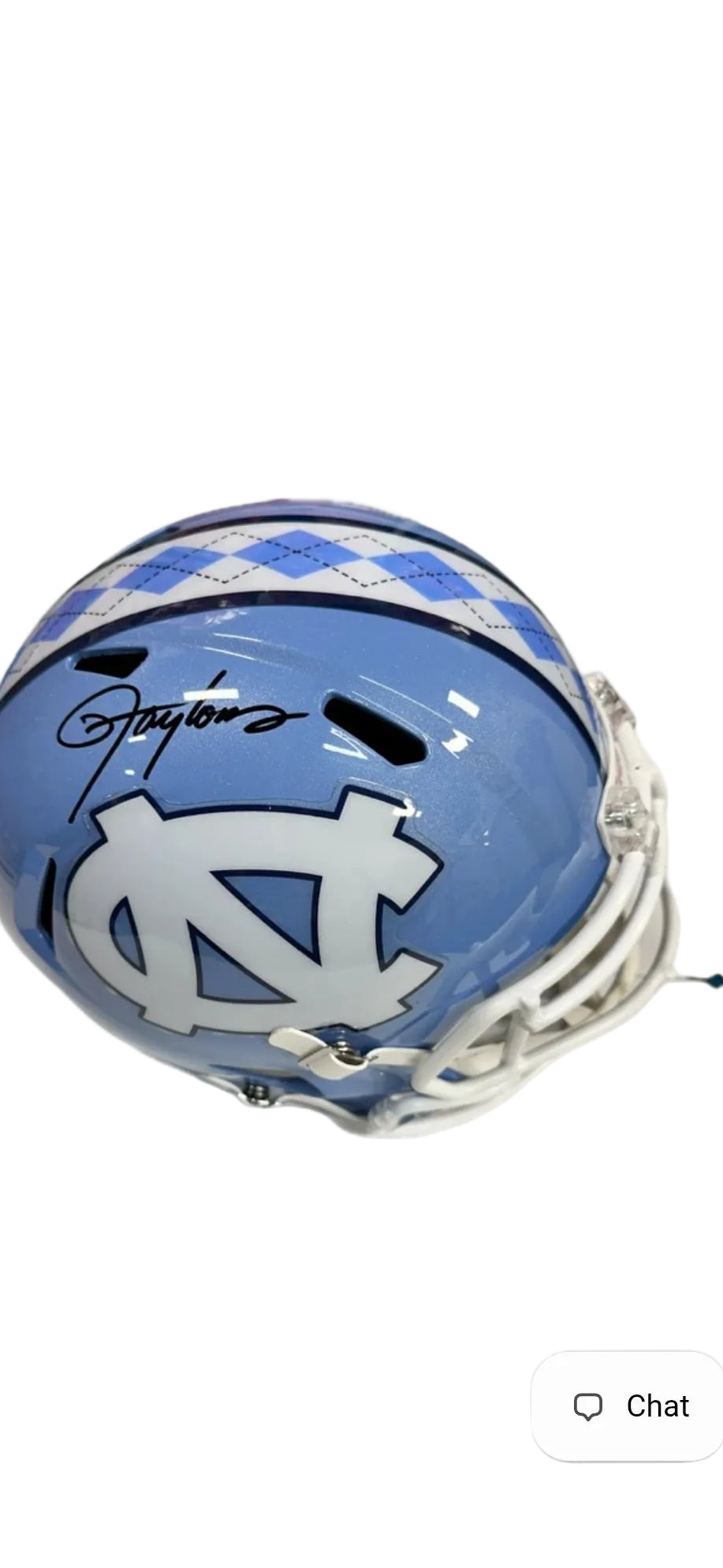 Lawrence Taylor Autographed UNC Replica Football Helmet