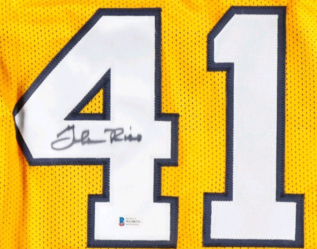 Glen Rice Michigan Stat Stat Jersey - Maize Custom