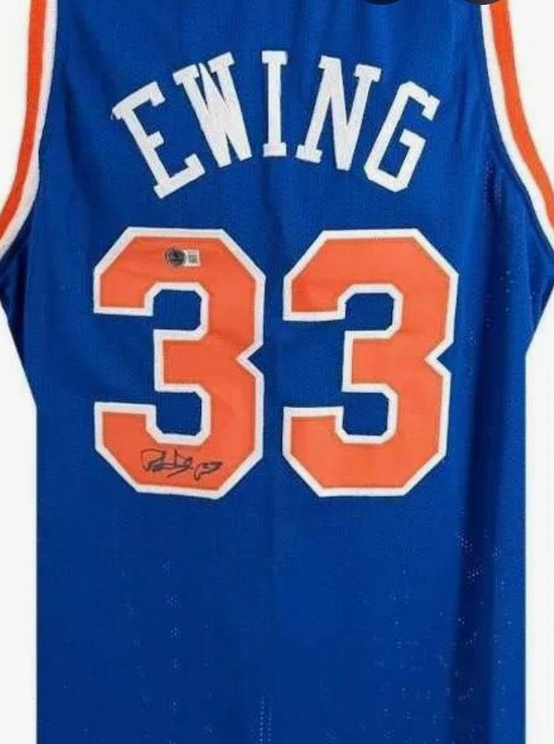 Patrick Ewing Knicks Custom Blue Custom