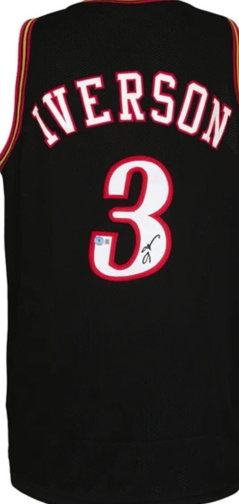 Allen Iverson Sixers Custom Black Custom