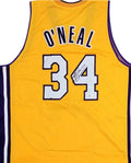 Shaquille O'Neal Lakers Custom Yellow Custom