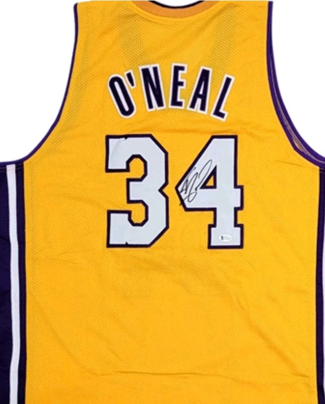 Shaquille O'Neal Lakers Custom Yellow Custom