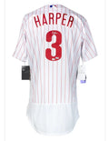 Bryce Harper Autographed Authentic White Phillies Jersey