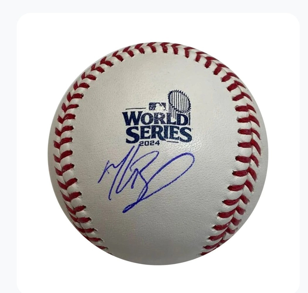 Mookie Betts Autographed 2024 WS Logo Baseball