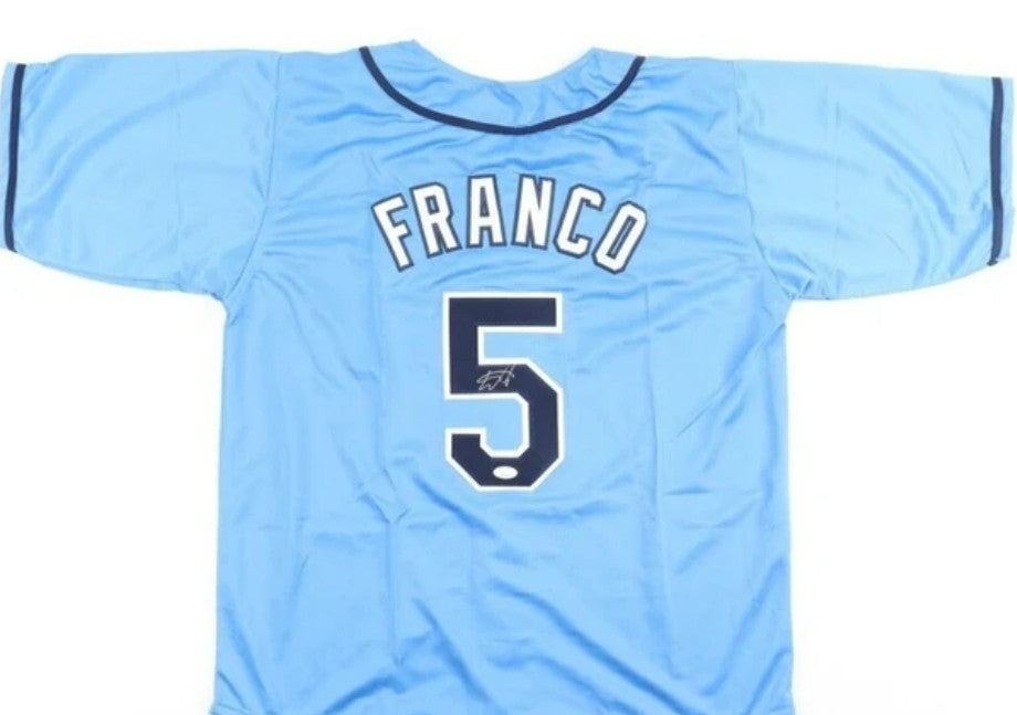 Wander Franco Tampa Bay Rays Custom Light Blue Custom