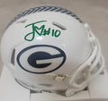 Jordan Love Green Bay Packers Autographed STS3 Mini Helmet