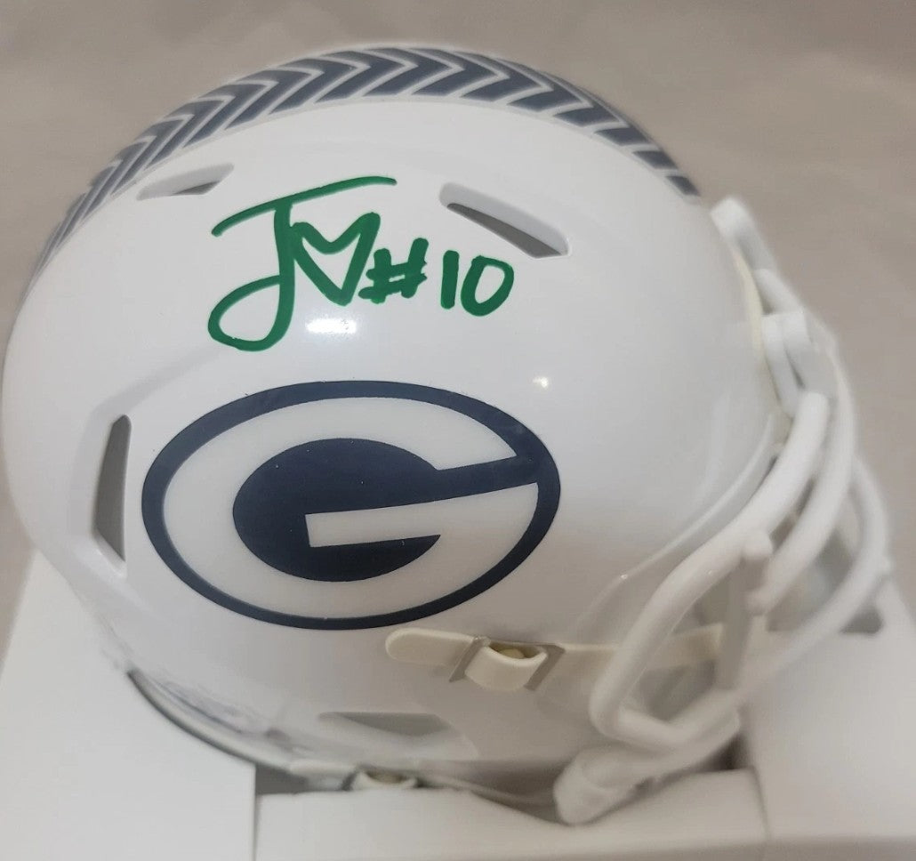 Jordan Love Green Bay Packers Autographed STS3 Mini Helmet