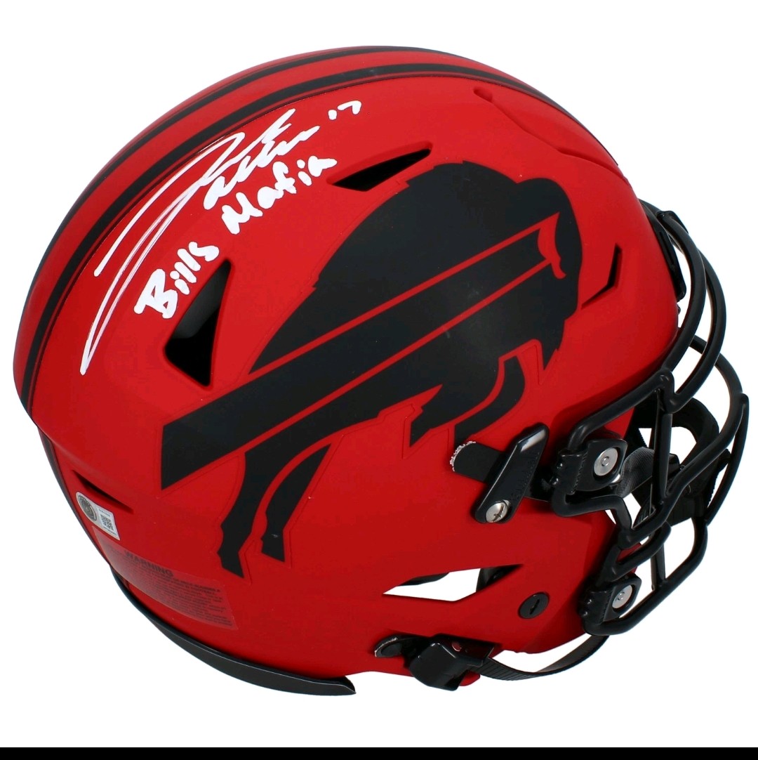 Josh Allen Buffalo Bills Riddell SpeedFlex Rave Helmet