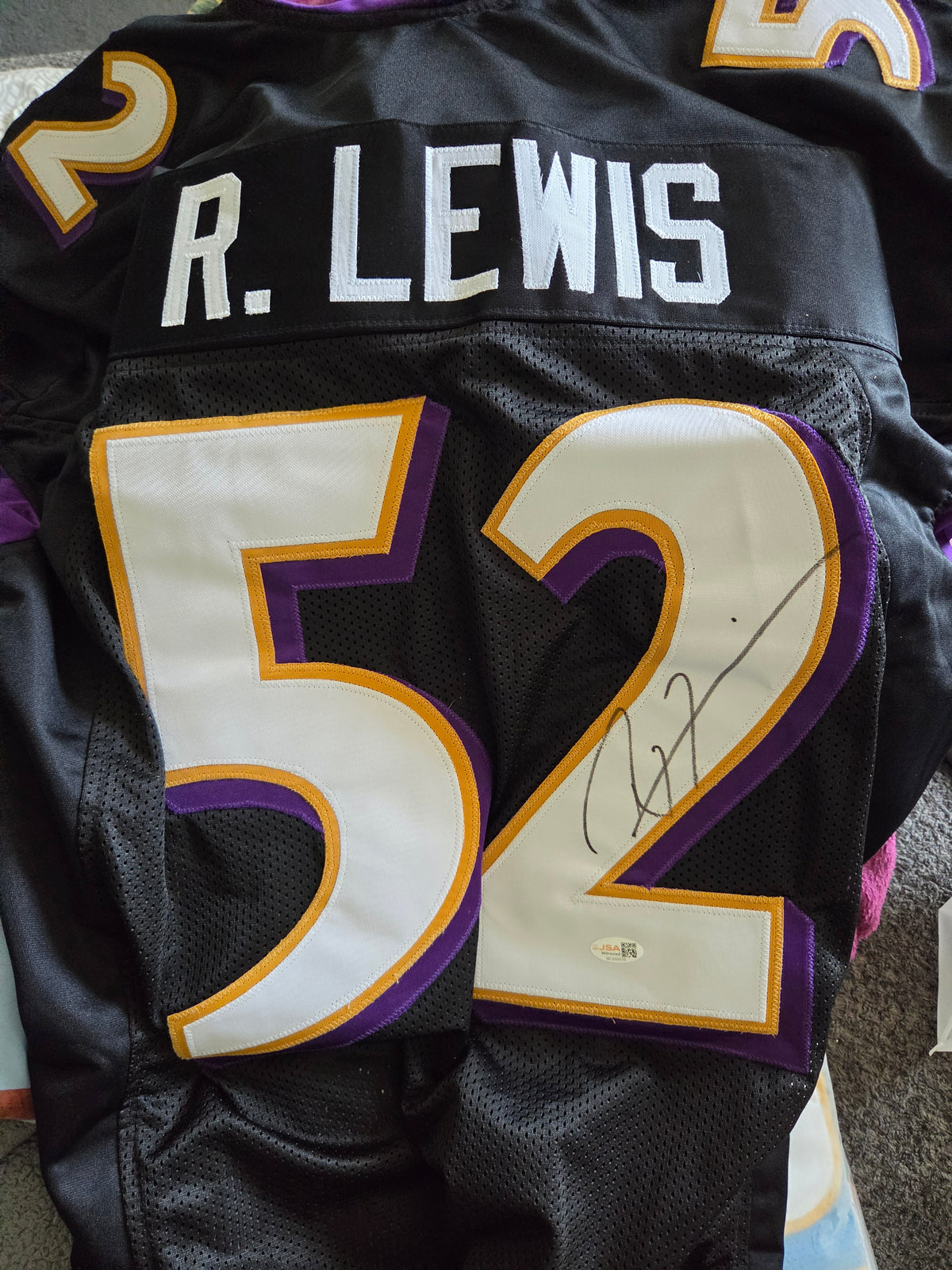 Autographed Authentic football jersey
