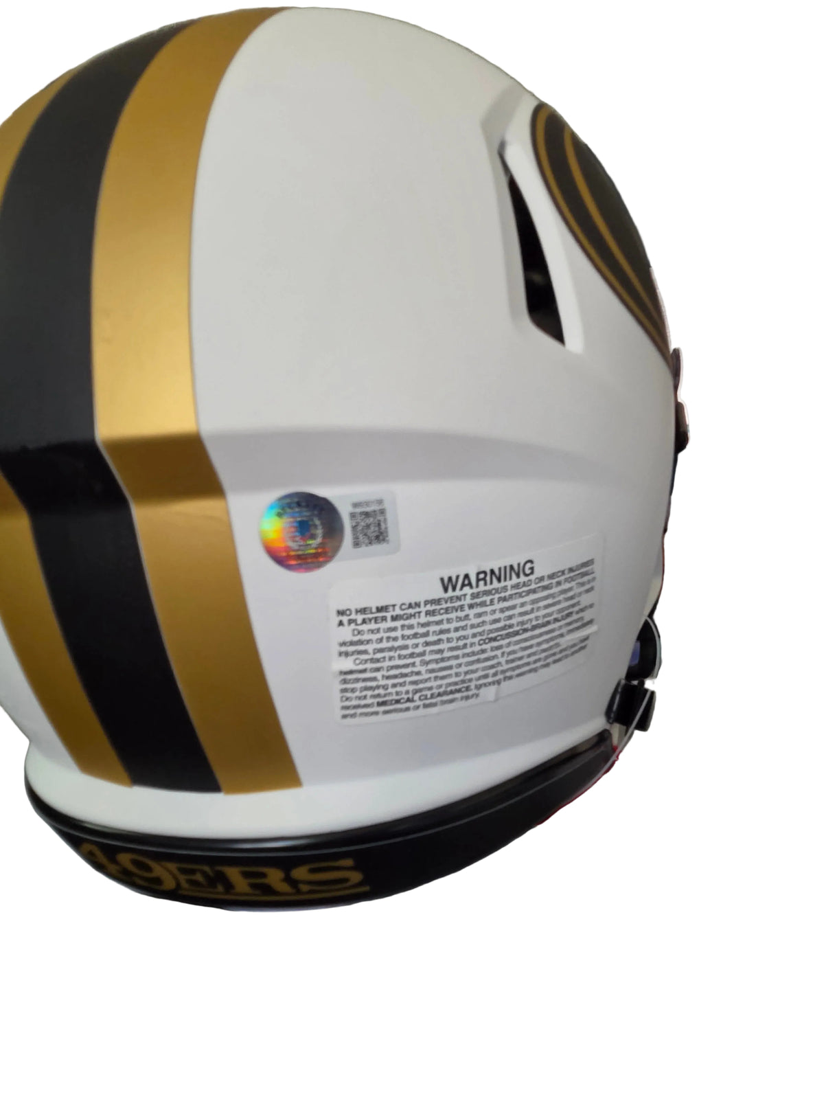 Authetic George kittle autographed full-size speed flex helmet