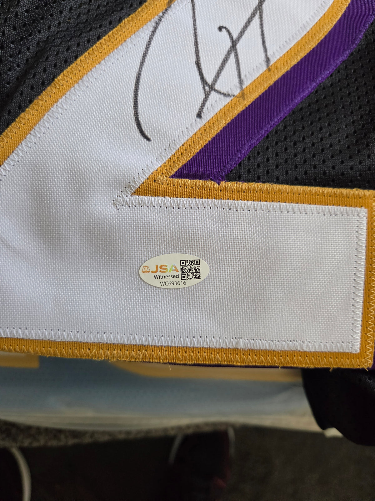 Autographed Authentic football jersey