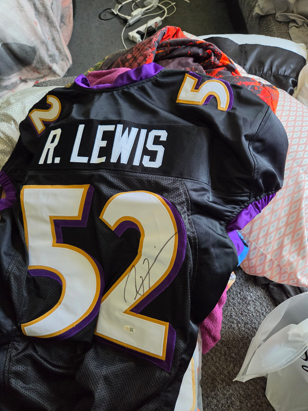 Autographed Authentic football jersey