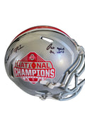 Quinshon Judkins authetic replica autographed  ohio state buckeyes national championship Helmet